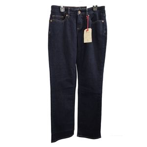 Lands’ End Deep Rich Indigo Mid Rise Straight Jean Size 2P